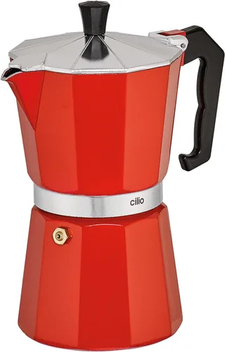 Vista 3 de Cilio Classico - Máquina de café espresso para estufa, color negro, 15 onzas