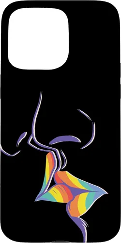 Vista 31 de Funda de regalo LGBT Lesbian Gay Pride LGBTQ Kiss Rainbow para iPhone 17