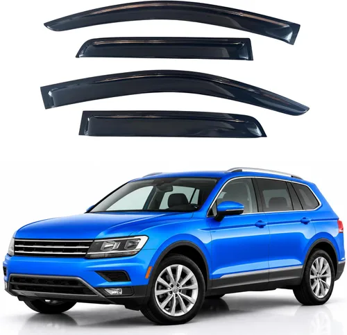 Vista 150 de IG - Visera para ventana para Ford Bronco y F150-F350 1980-1996, deflector lateral tipo cinta adhesiva, resistente, contra lluvia y viento