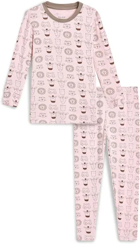 Vista 59 de KicKee Pants Conjunto de pijama de manga larga con estampado de piezas 90's Plaid