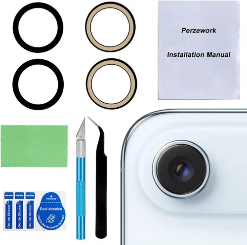Vista 15 de Juego de 2 lentes de repuesto originales para cámara trasera para iPhone 11 Pro Max y iPhone 11 Pro con adhesivo preinstalado y kit de herramientas