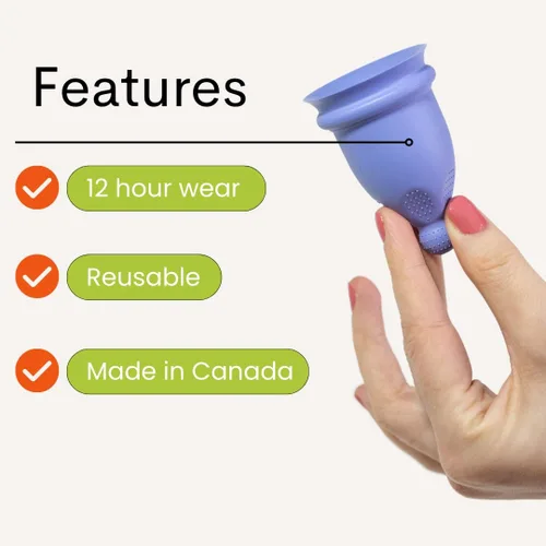 Vista 5 de Bfree - Taza menstrual reutilizable, sin fugas, tampón ecológico, producto alternativo de higiene femenina para adolescentes y mujeres