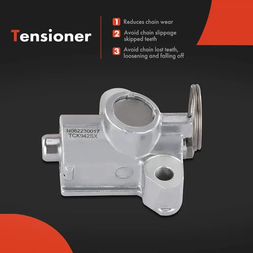 Vista 5 de A-Premium Kit de cadena de distribución del motor con tensor y guía [compatible con DOHC, 4Cyl 2.0 2.2 2.4L] Compatible con vehículos Chevy