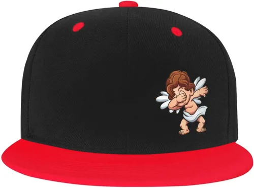 Vista 2 de QIZYOQA Tap Angel Snapback Hats for Men Women Hat Baseball Cap Flat Bill Visor White Hat