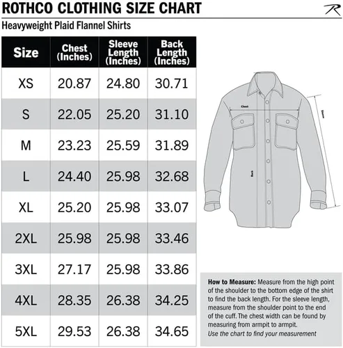 Vista 6 de Rothco - Camisas de franela de búfalo extra pesadas