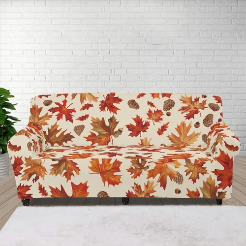 Vista 59 de Horeset Funda elástica para silla con diseño de flores hippie otoñales, funda para sofá, lavable, protección de muebles con espuma antideslizante