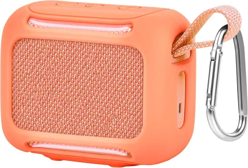 Vista 21 de Funda rígida de transporte para altavoz Bluetooth JBL Go 5/Go 4/Go 3, bolsa de almacenamiento de viaje con forro suave, bolsillo de malla, correa