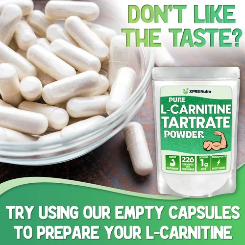 Vista 6 de XPRS Nutra L Carnitina L Tartrato en polvo – Tartrato de L carnitina pura de primera calidad – Polvo de L-carnitina – Vegano a granel L Carnitina