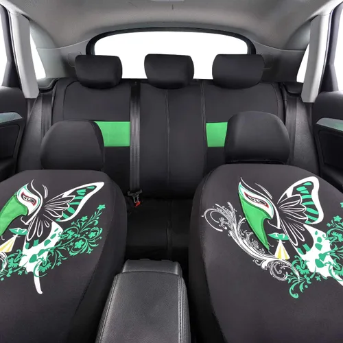 Vista 4 de Paquete de fundas de asiento universales Insparation 11 unidades de Car Pass. Ajuste universal para vehículos, autos, con interior de espuma