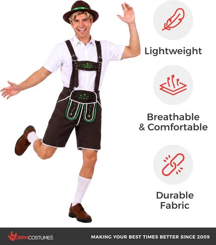 Vista 7 de fun shack Lederhosen Hombres, Traje Bávaro, Trajes de Oktoberfest Hombres