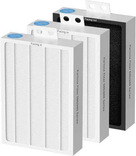 Vista 9 de 3-Pack Filtro HEPA de Repuesto Serie Clásica 500/600 Compatible con Limpiadores de Aire Blueair Serie Clásica 500/600 501 503 505 510 550E 555EB 601