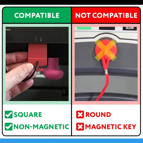 Vista 2 de Repuesto de llave de seguridad para máquina caminadora, para varios modelos.