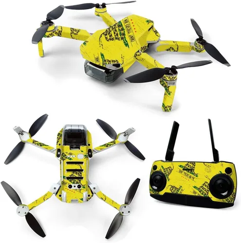 Vista 9 de MightySkins Skin para DJI Mavic Mini Drone Quadcopter portátil – Flor de almendra Funda protectora de vinilo duradera y única Fácil de aplicar
