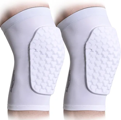 Vista 7 de COOLOMG Rodillera de Baloncesto para Niños, Jóvenes y Adultos, Manga de Rodilla de Compresión Antideslizante para Béisbol, Voleibol, Fútbol