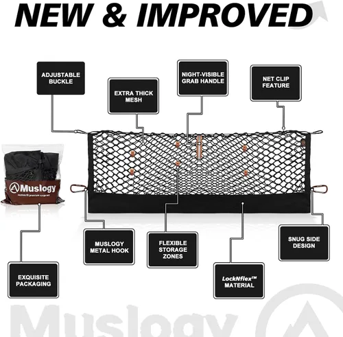 Vista 2 de Muslogy - Red de carga para Toyota RAV4 2019-2024 2025 Accesorios