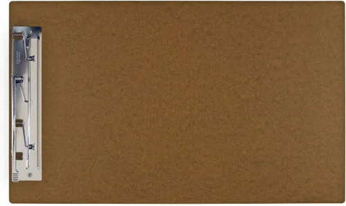 Vista 3 de Portapapeles de aluminio resistente de 11 x 17 pulgadas, soporte total para documentos y borradores, clip de bisagra duradero de 8 pulgadas