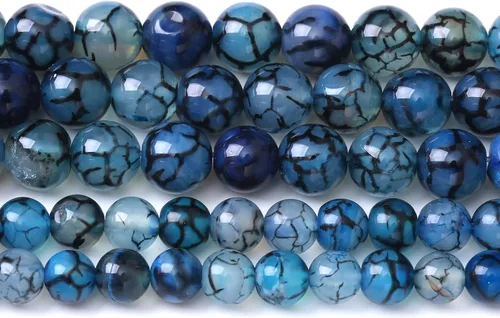 Vista 44 de 45 Cuentas de Piedra Natural de 5⁄16 Pulgadas (8 mm) con Cuentas de Amazonita Azul para Hacer Joyería AAA Redondas Cuentas Sueltas Piedras