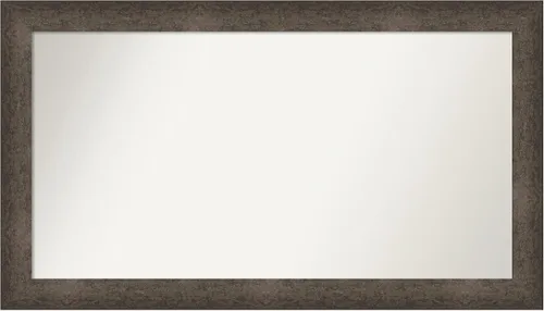 Vista 312 de Amanti Art Espejo de pared personalizado no biselado (25 x 25 pulgadas), marco de bronce acentuado, varios tamaños personalizados, espejo de baño