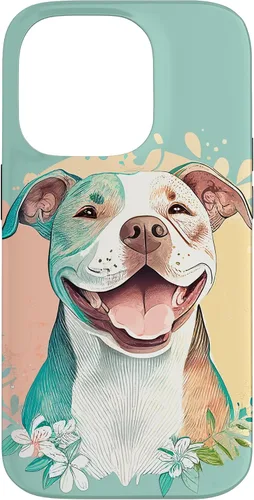 Vista 17 de Pit Bull - Carcasa para iPhone 17, diseño artístico de Pitbull para mujer