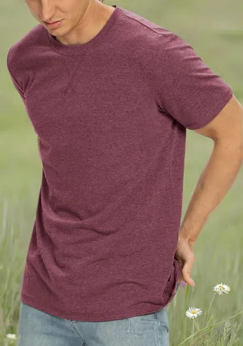 Vista 44 de NITAGUT Camiseta clásica de algodón para hombre con cuello redondo