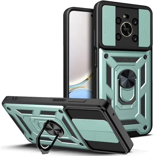 Vista 23 de Compatible con Tecno Camon 18P Bracket Shell, Slide Camera Lens Cover Case Azul