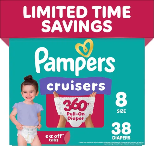 Vista 24 de Pampers Cruisers 360 Pañales - Talla 3, 26 unidades, pañales desechables para bebé, ajuste sin huecos