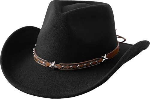 Vista 10 de Jastore Sombrero de vaquero para bebés y niños pequeños Sombrero de vaquera para bebés pequeños Sombrero de vaquero infantil Sombrero de vaquero