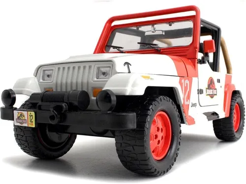 Vista 7 de Jada Jurassic World 1:24 1992 Jeep Wrangler Jurassic World - Auto fundido a presión, juguetes para niños y adultos