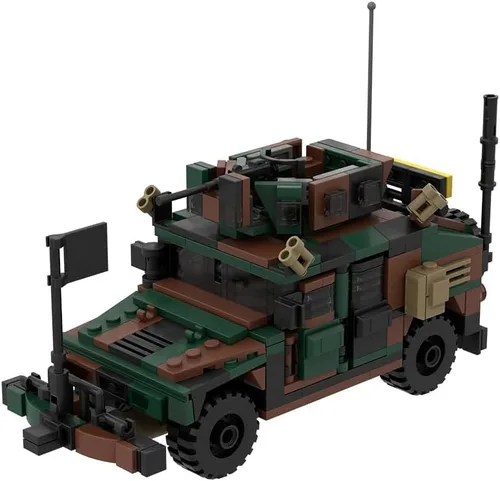 Vista 3 de Kit de construcción de vehículos blindados M998A1 de Karoyd Technic, juego de bloques de construcción de la serie militar blindada (355 piezas)