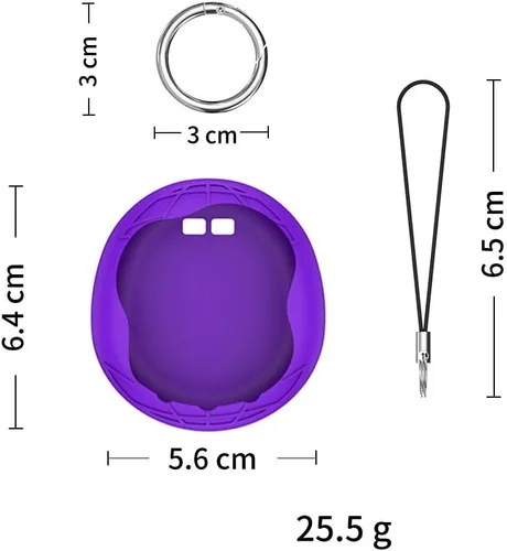 Vista 5 de Silicone Protective Case for Tamagotchi Uni (2023) Virtual Pet Machine, Soft Sleeve Cover Anti-Fall Anti-Scratch Pet Game Console Case with Finger