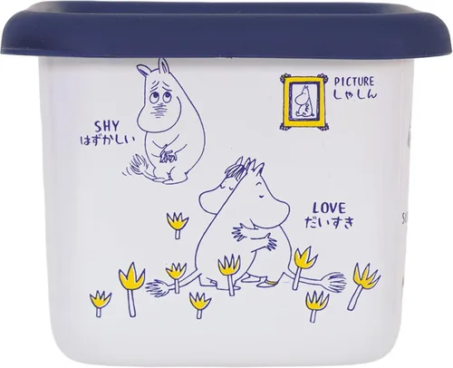 Vista 2 de Fuji Hollow MOYA-DS.B Moomin Arecole - Contenedor cuadrado profundo, S, 2.7 fl oz (0.7 L), Moomin