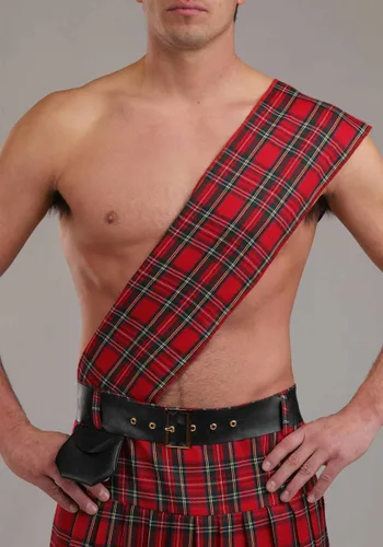 Vista 4 de Disfraz Sexy Escocés para Hombre Multicolor