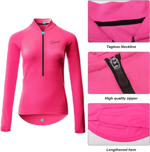 Vista 3 de CATENA Camiseta de ciclismo para mujer, camiseta de entrenamiento para correr, para verano