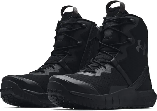 Vista 2 de Under Armour Micro G Valsetz - Botas militares y tácticas con cremallera para hombre, Negro