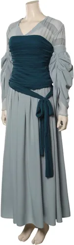 Vista 2 de Disfraz medieval para mujer, disfraz medieval para mujer, disfraz retro de princesa para Halloween