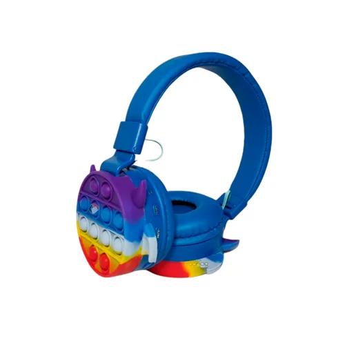 Vista 2 de Diadema Inalámbrica Audífono Bluetooh Diseño Demonio Pop It