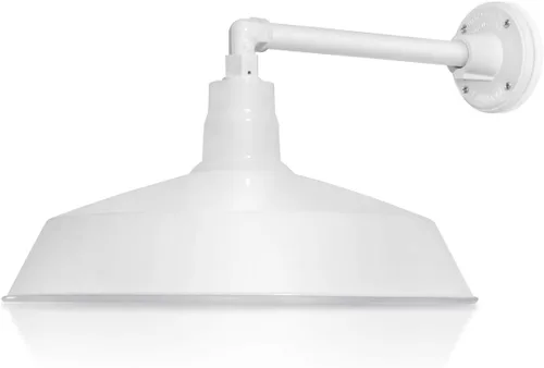 Vista 19 de 17 pulgadas. RLM Warehouse - Pantalla con brazo de cuello de cisne y bombilla Led A19 5000K de 9W