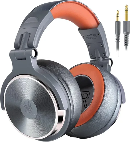 Vista 11 de OneOdio Hi-Res Auriculares de sobreoído para monitorización y mezcla en estudio, aislamiento de sonido, almohadillas de piel de proteína, unidad