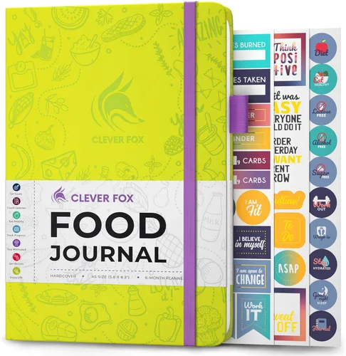 Vista 16 de Clever Fox Diario de Comida de Bolsillo - Diario de Comidas Diario, Planificador de Comidas para Llevar un Control de Calorías y Nutrientes