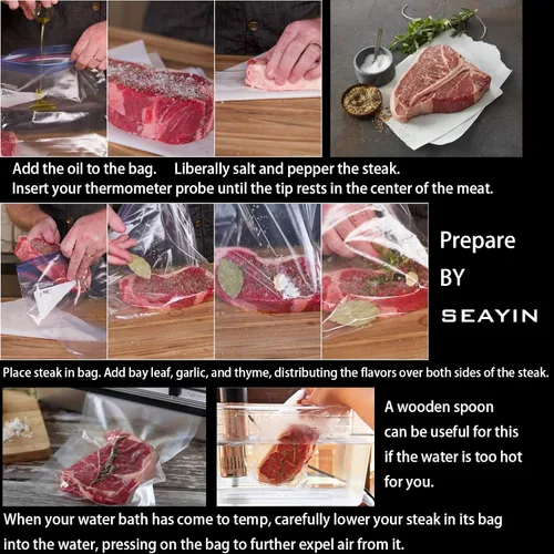 Vista 5 de Sous Vide - Recipiente con tapa de 11 litros/12 cuartos para prácticamente todos los circuladores de inmersión, cocinas, kit de accesorios