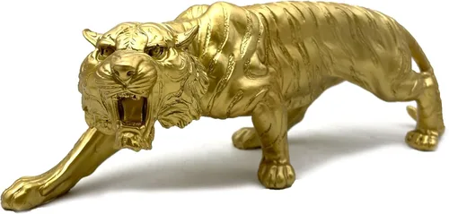 Vista 8 de Estatua de tigre grande de 15.5 pulgadas, escultura, regalos coleccionables para amantes del tigre, oficina, decoración del hogar, accesorios