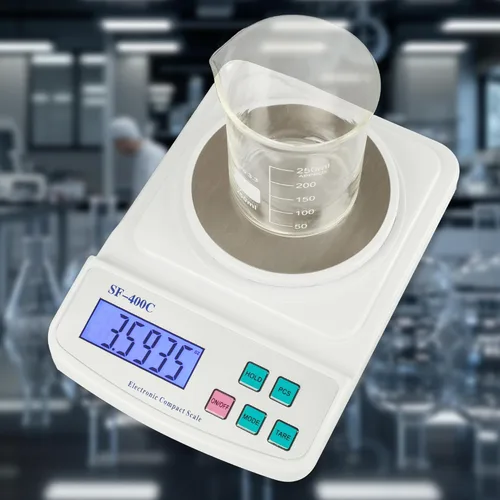 Vista 2 de Dispositivo de pesaje de precisión 0.00 oz de la balanza de masa del laboratorio de la escala de Digitaces