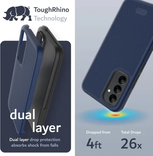 Vista 3 de TUDIA DualShield Grip - Funda protectora para Samsung Galaxy A54 5G (2023), [MergeGrip] de doble capa a prueba de golpes, delgada, de grado militar