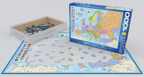 Vista 3 de EuroGraphics Rompecabezas de mapa de Europa (1000 piezas)