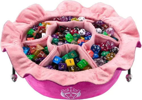 Vista 13 de CardKingPro Bolsas para Dados Inmensos con Bolsillos - Negro - Capacidad para más de 150 Dados - Ideal para Acaparadores de Dados [Diseño Patentado]