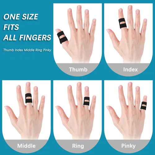 Vista 5 de 2 férulas pequeñas para dedo del pulgar, estabilizador de meñique para dedo gatillo, dedo de mazo, dedo roto, enderezamiento, dolor de artritis