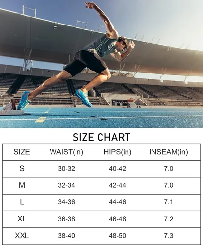 Vista 7 de Men's Running Shorts with Zipper Pockets 7 Inch Lightweight Quick Dry Gym Workout Athletic Shorts for Men