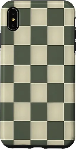 Vista 11 de Funda para iPhone 11 Pro Max con patrón de tablero de ajedrez verde salvia