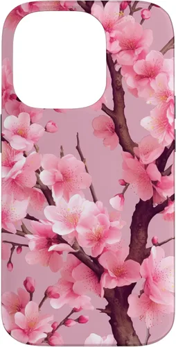 Vista 17 de Sakura Tree Japanese Funda para iPhone 17 con diseño de flores de cerezo rosa