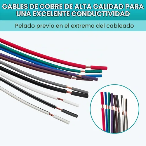 Vista 4 de NuIth Arnés de cableado estéreo de 10 pines para estación Kicker Bass, enchufe de arnés de cableado de radio compatible con Kicker PT10 11PT8 11PH12